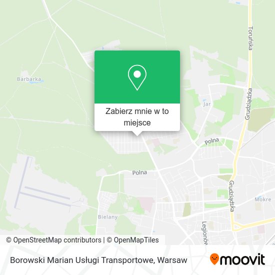 Mapa Borowski Marian Usługi Transportowe