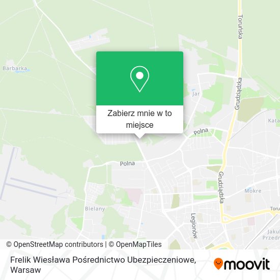 Mapa Frelik Wiesława Pośrednictwo Ubezpieczeniowe