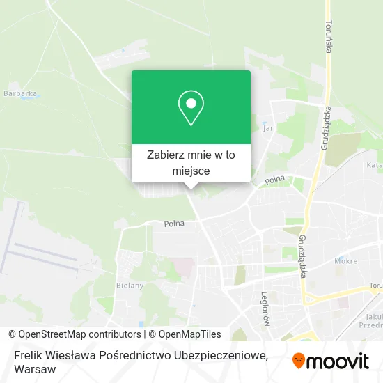 Mapa Frelik Wiesława Pośrednictwo Ubezpieczeniowe