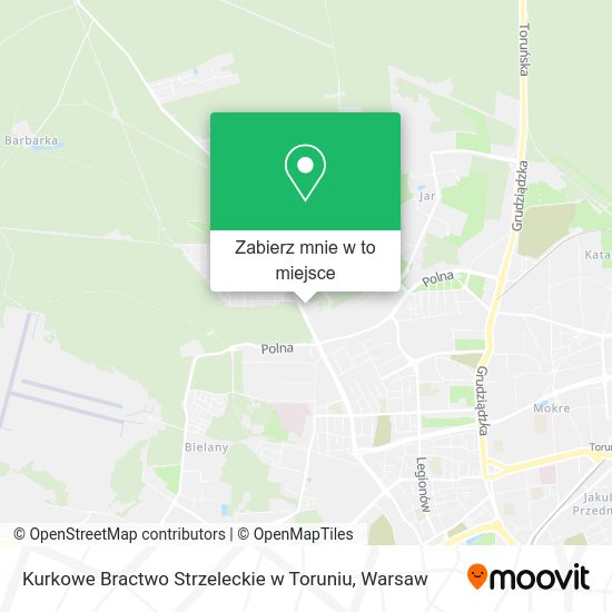 Mapa Kurkowe Bractwo Strzeleckie w Toruniu