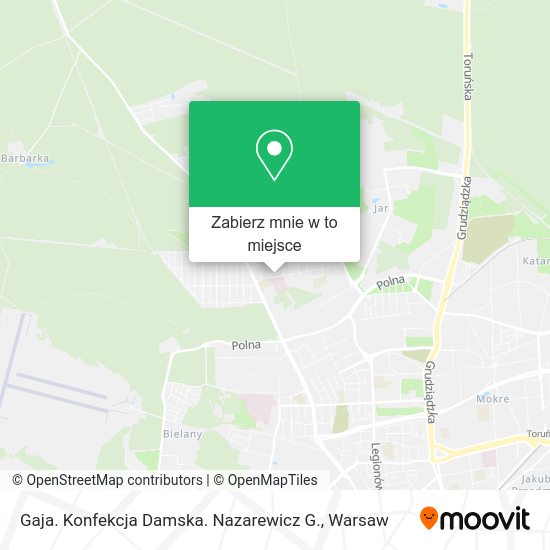 Mapa Gaja. Konfekcja Damska. Nazarewicz G.