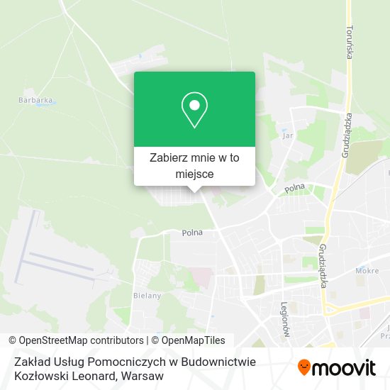 Mapa Zakład Usług Pomocniczych w Budownictwie Kozłowski Leonard