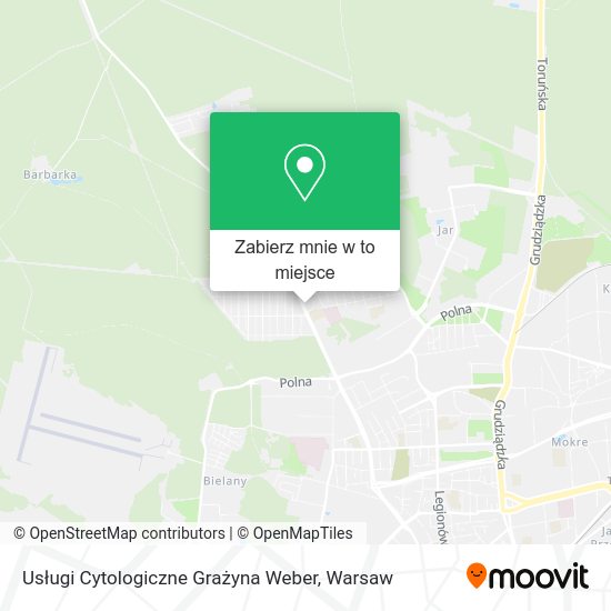 Mapa Usługi Cytologiczne Grażyna Weber