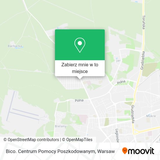 Mapa Bico. Centrum Pomocy Poszkodowanym