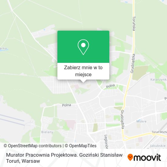 Mapa Murator Pracownia Projektowa. Goziński Stanisław Toruń