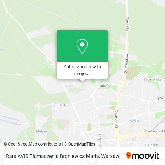 Mapa Rara AVIS Tłumaczenia Broniewicz Maria