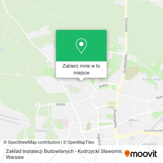 Mapa Zakład Instalacji Budowlanych - Kodrzycki Sławomir