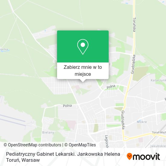 Mapa Pediatryczny Gabinet Lekarski. Jankowska Helena Toruń