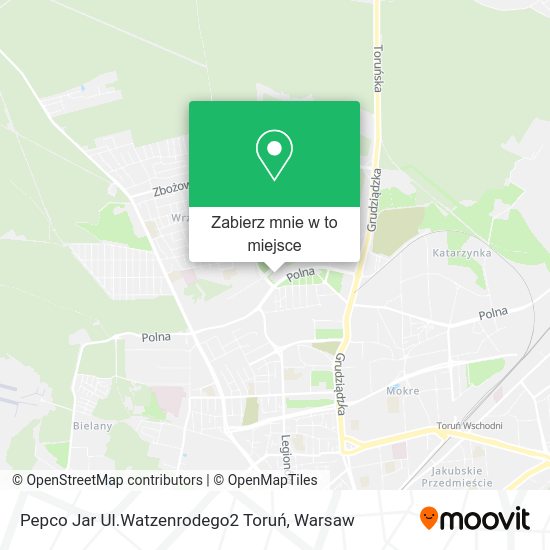 Mapa Pepco Jar Ul.Watzenrodego2 Toruń