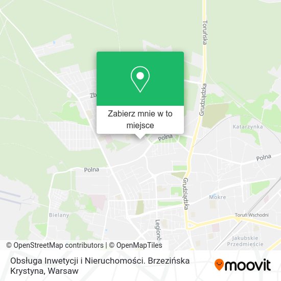 Mapa Obsługa Inwetycji i Nieruchomości. Brzezińska Krystyna