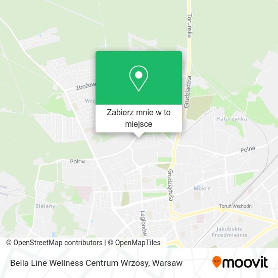 Mapa Bella Line Wellness Centrum Wrzosy