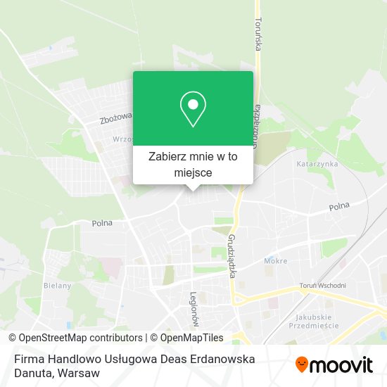 Mapa Firma Handlowo Usługowa Deas Erdanowska Danuta