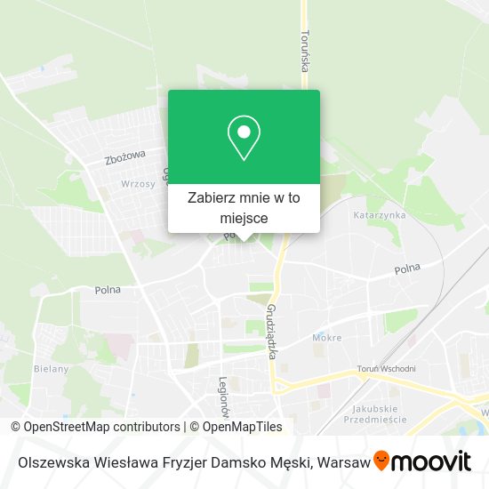 Mapa Olszewska Wiesława Fryzjer Damsko Męski