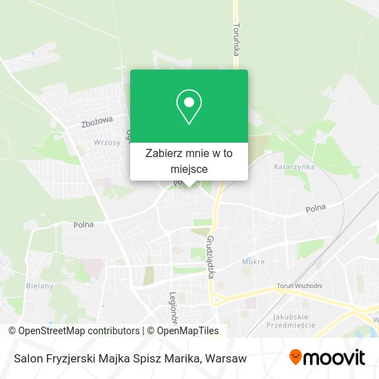 Mapa Salon Fryzjerski Majka Spisz Marika