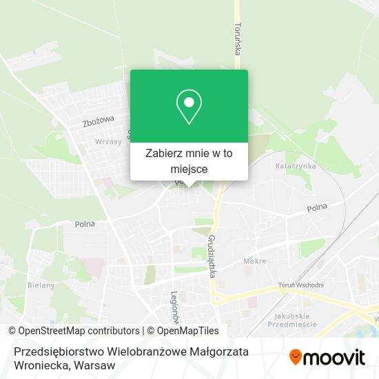 Mapa Przedsiębiorstwo Wielobranżowe Małgorzata Wroniecka