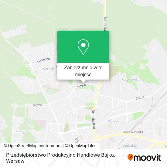 Mapa Przedsiębiorstwo Produkcyjno Handlowe Bajka