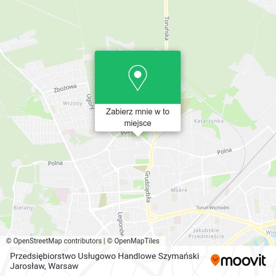 Mapa Przedsiębiorstwo Usługowo Handlowe Szymański Jarosław