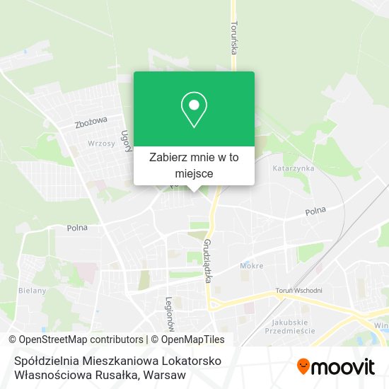 Mapa Spółdzielnia Mieszkaniowa Lokatorsko Własnościowa Rusałka