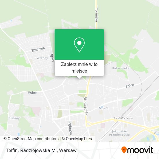 Mapa Telfin. Radziejewska M.