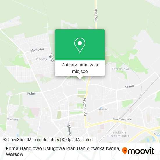 Mapa Firma Handlowo Uslugowa Idan Danielewska Iwona