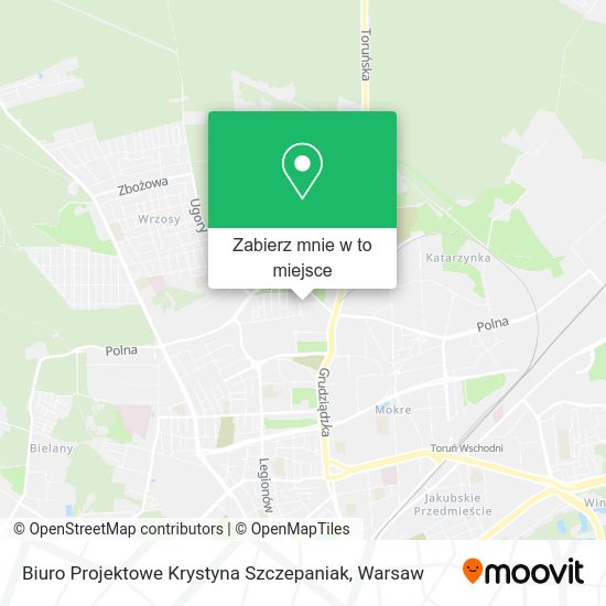 Mapa Biuro Projektowe Krystyna Szczepaniak