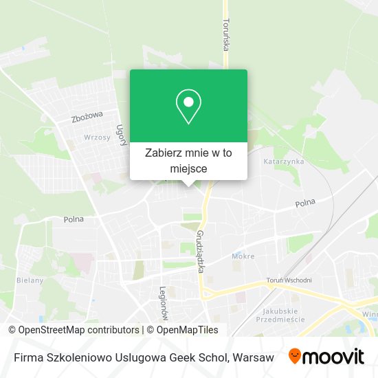 Mapa Firma Szkoleniowo Uslugowa Geek Schol