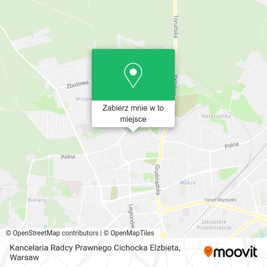 Mapa Kancelaria Radcy Prawnego Cichocka Elzbieta