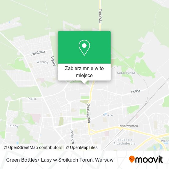 Mapa Green Bottles/ Lasy w Słoikach Toruń