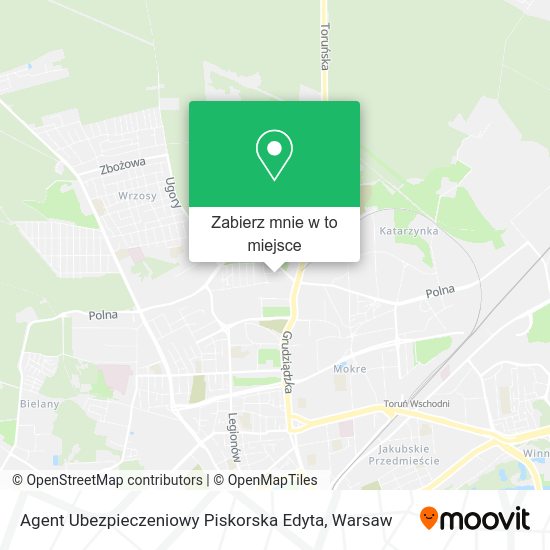 Mapa Agent Ubezpieczeniowy Piskorska Edyta