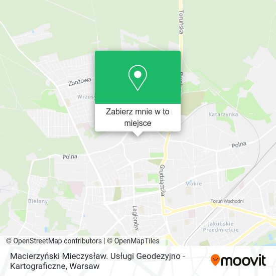 Mapa Macierzyński Mieczysław. Usługi Geodezyjno - Kartograficzne