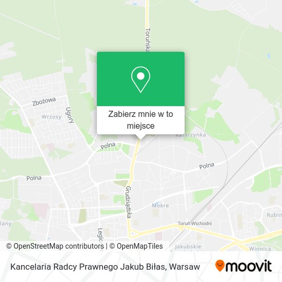 Mapa Kancelaria Radcy Prawnego Jakub Biłas