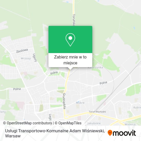 Mapa Usługi Transportowo-Komunalne Adam Wiśniewski