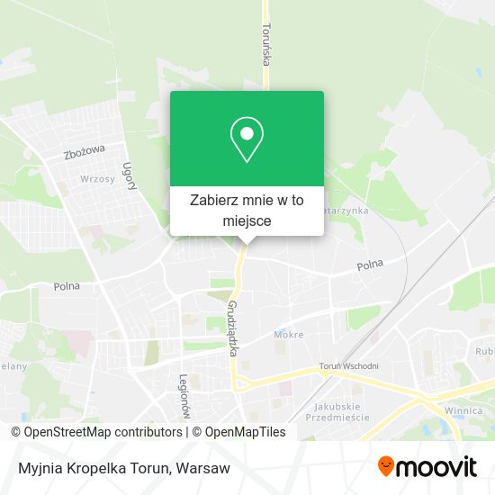 Mapa Myjnia Kropelka Torun