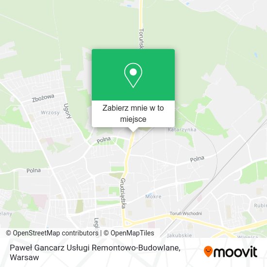 Mapa Paweł Gancarz Usługi Remontowo-Budowlane