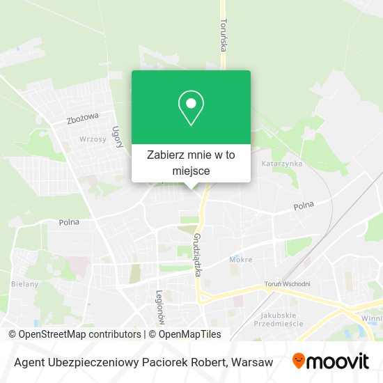 Mapa Agent Ubezpieczeniowy Paciorek Robert