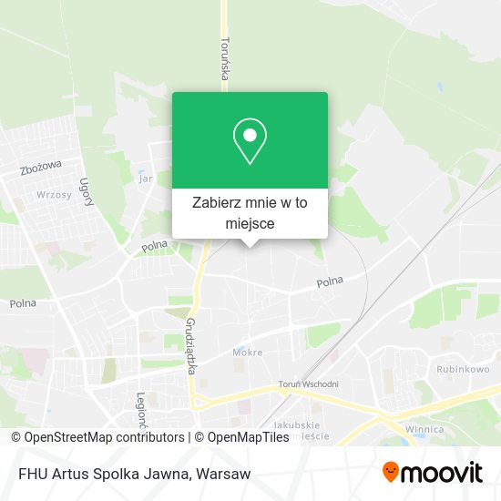 Mapa FHU Artus Spolka Jawna