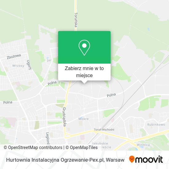 Mapa Hurtownia Instalacyjna Ogrzewanie-Pex.pl