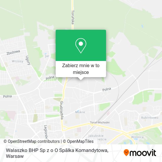 Mapa Walaszko BHP Sp z o O Spãlka Komandytowa