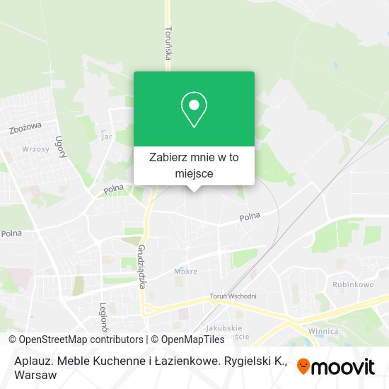 Mapa Aplauz. Meble Kuchenne i Łazienkowe. Rygielski K.