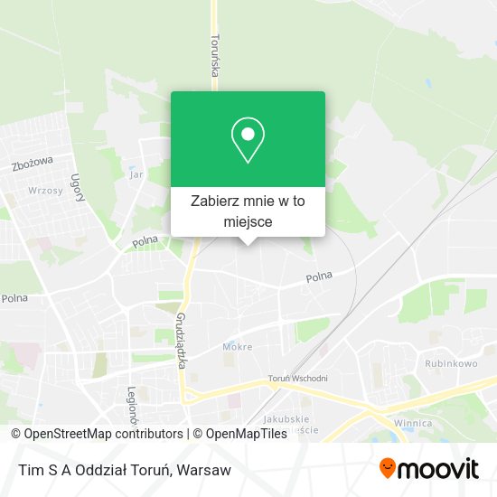 Mapa Tim S A Oddział Toruń