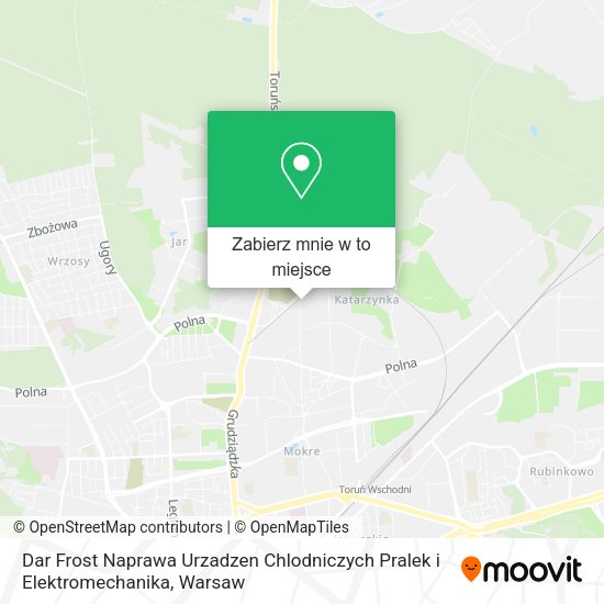 Mapa Dar Frost Naprawa Urzadzen Chlodniczych Pralek i Elektromechanika