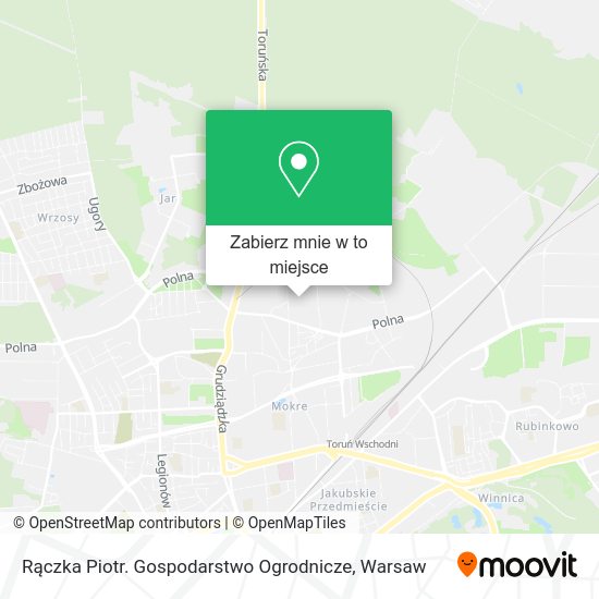 Mapa Rączka Piotr. Gospodarstwo Ogrodnicze