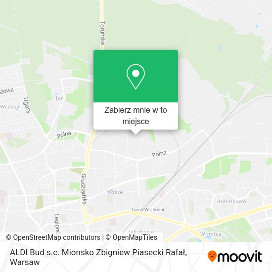 Mapa ALDI Bud s.c. Mionsko Zbigniew Piasecki Rafał