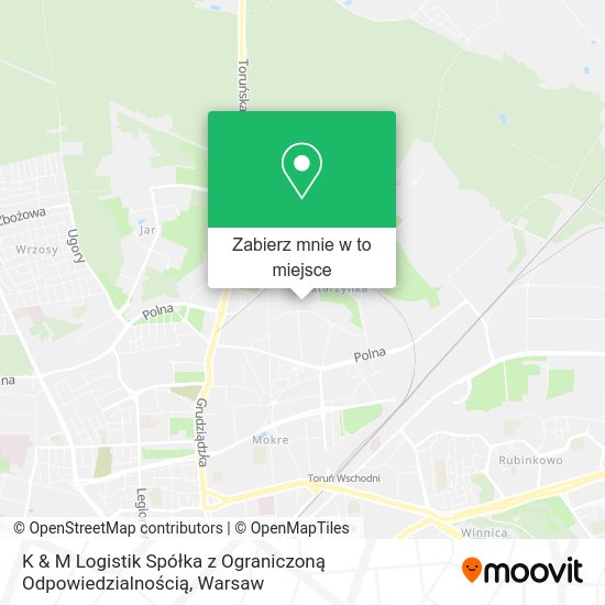 Mapa K & M Logistik Spółka z Ograniczoną Odpowiedzialnością