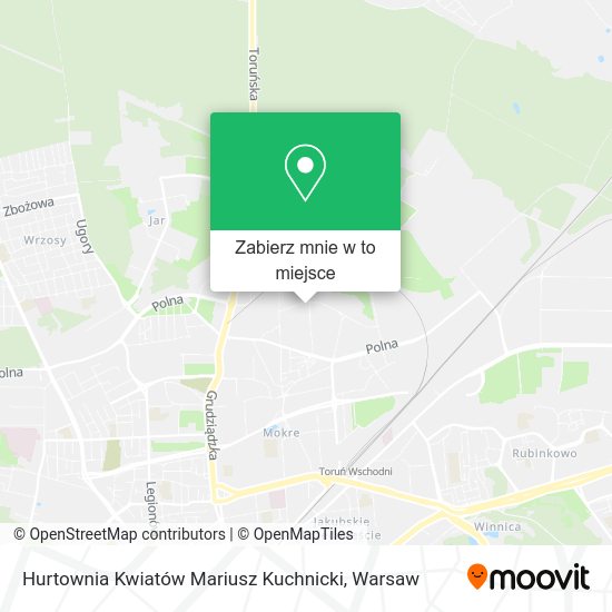 Mapa Hurtownia Kwiatów Mariusz Kuchnicki