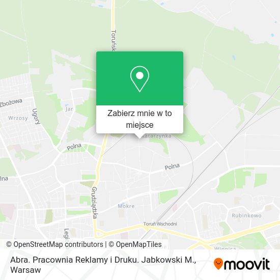 Mapa Abra. Pracownia Reklamy i Druku. Jabkowski M.