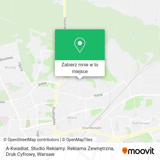 Mapa A-Kwadrat. Studio Reklamy. Reklama Zewnętrzna, Druk Cyfrowy