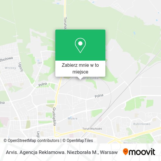 Mapa Arvis. Agencja Reklamowa. Niezborała M.