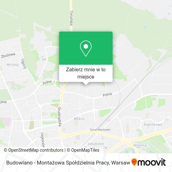 Mapa Budowlano - Montażowa Spółdzielnia Pracy