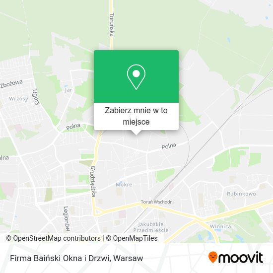 Mapa Firma Baiński Okna i Drzwi